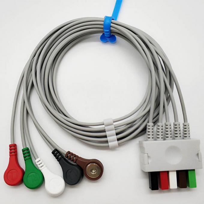 90cm Siemens Ecg Lead Cable For ECG Monitor Connector Wear Resistant