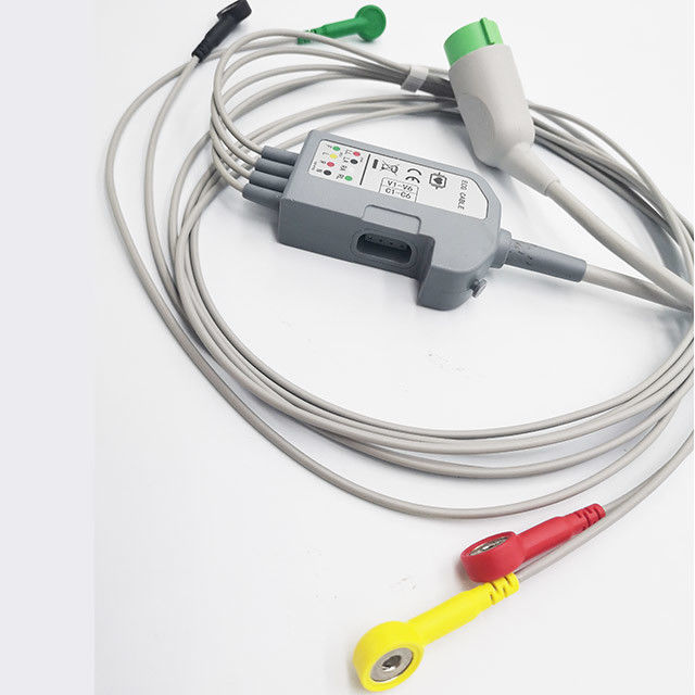 7/12 Pin Snap AHA, ECG Cables And Leadwires, Patient Monitor Accessory,compatible for MDT