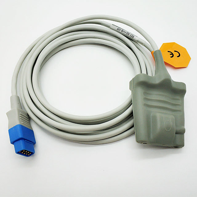 Reusable GE Adult Soft Tip DB 9 Pin SPO2 Sensor Cable