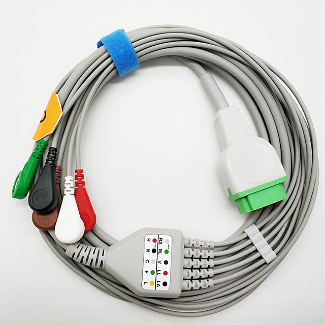 11 Pin TPU GE Marquette ECG Cables And Leadwires