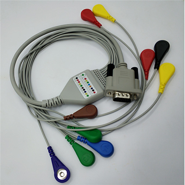 Stable Performance Ecg Cables And Leadwires For Hospital Ecg Heart Monitor
