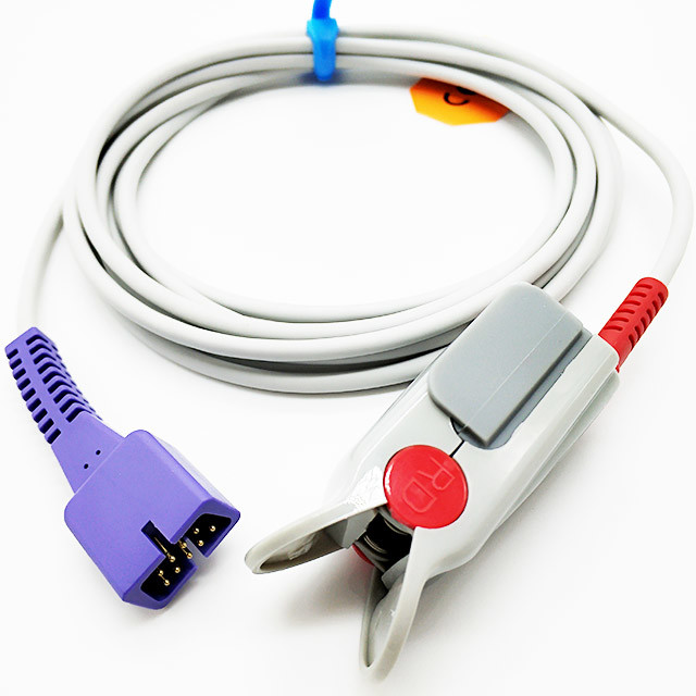 Encrypt Nellcor Reusable Spo2 Sensors , TPU 3m Pulse Oximeter Finger Sensor