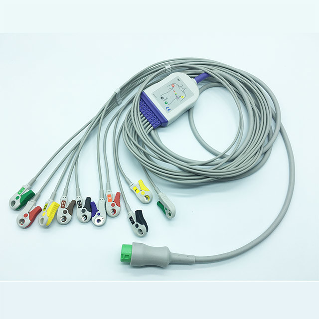 Reusable EKG Alligator Clips , Compatible Mindray 3.6M 10 Lead ECG Cable