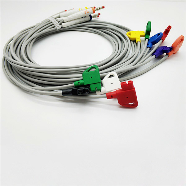 Philips EKG Lead Wires Compatible HP Banana 4.0 AHA Electrocardiogram