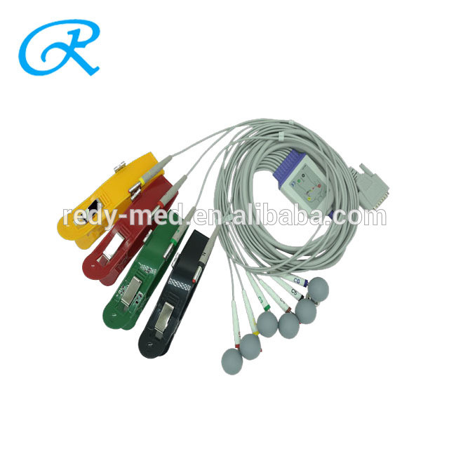 Multifunction EKG Cables Electrodes ECG Machine Parts Nickel Plating For Child