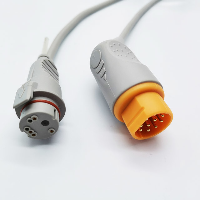 3.0m 10 Pin ED Transducer Siemens IBP Adaptor Cable