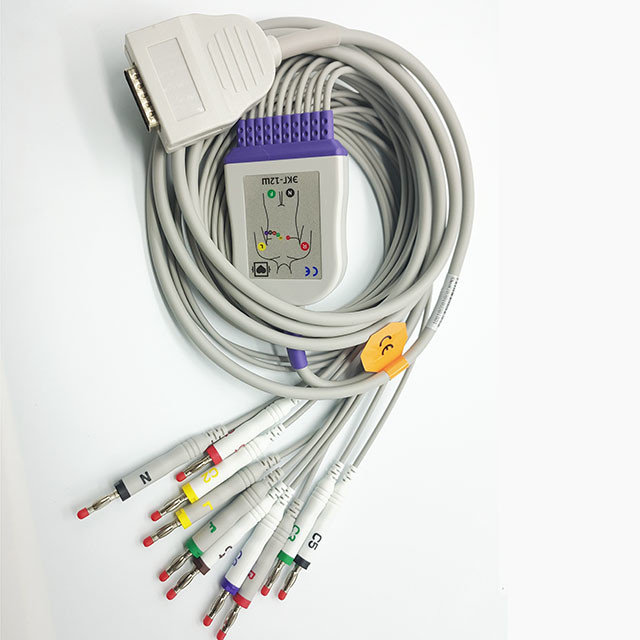 10 Lead Banana IEC DB 15 Pin Burdick EK10 EKG Cables