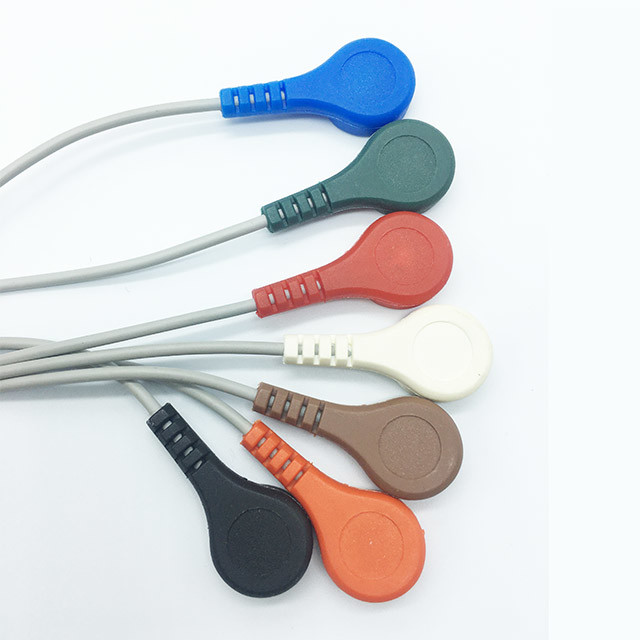 FDA Reusable 7 Lead Holter ECG Cable For Goford