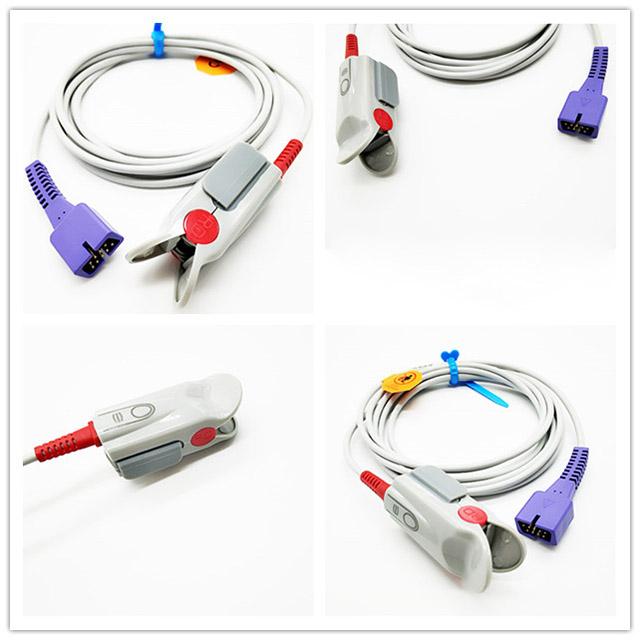 Reused Nellco Oxygen Sensor , OEM Monitor Oxygen Sensor Finger Clips