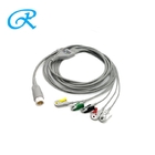 Medical Consumable Wire 5 Lead Snap ECG Cable 12 pin 3m For PH