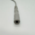 Banana Convers Screw Button Ecg Trunk Cable , Gray Ekg Lead Wires