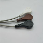 3 Lead Patient Holter ECG Cable With Snap Northeast Monitoring DR200 / 300
