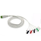 12 Pin 5 Leads One Piece Ecg Cable With Leadwires Compatible Mindray Portable