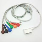 GE Marqutte Rozinn Holter ECG Cable For GE SEER MC Holter Recorder 7 Lead Trunk Cable
