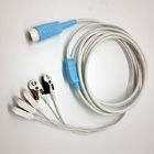 Medical 12 Pin HP Disposible 5 Lead Ecg Cable