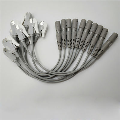 Latex Free Banana To Grabber 10 Leads EKG Adapter Cable