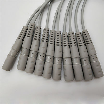 Latex Free Banana To Grabber 10 Leads EKG Adapter Cable