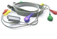 Edan SE-2003&SE-2012 Grey 5 7 10 Leads IEC/AHA Snap/Clip Holter ECG Wires With Snap