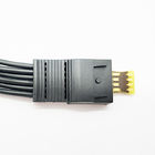 Compatible Schiller MT200 , MT101 One Piece 4/6 Leads Black Color Holter Patient Monitor ECG Cable