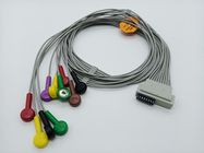 IEC AHA Snap Clip Banana 4.0 Holter ECG Cable 1m Compatible CARDIOLINE