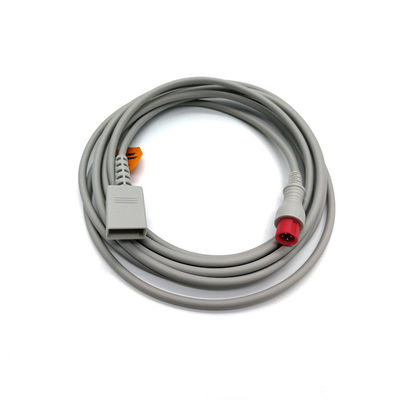 Male 4 Pin Connector 3.5m IBP Cable Compatible With Biolight To Utah