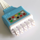 PVC Patient Cable For Ecg Machine , Compatible GE Healthcare Ecg Electrode Cable
