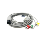 Electrocardiograph 6 Pin 3 Lead ECG Cables And Leadwires Adult Pediatric
