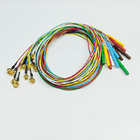 Golden Plated Colorful EEG Cable , DIN 1.5M EEG Cup Electrodes