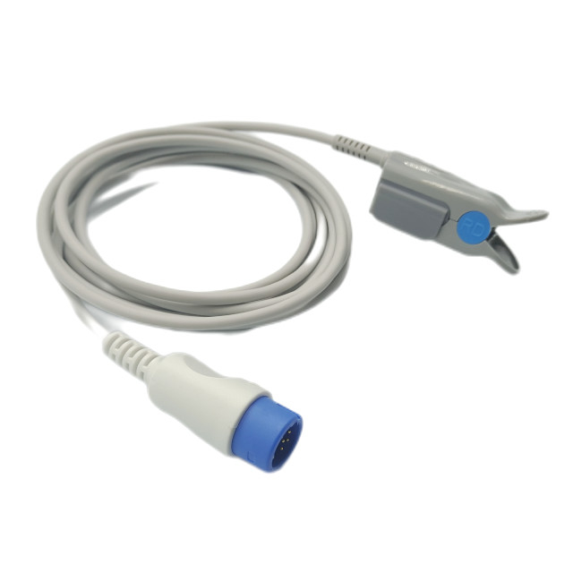 Adult Patient Grey Medical SpO2 Sensor 3m Lengh compatibile For Comen