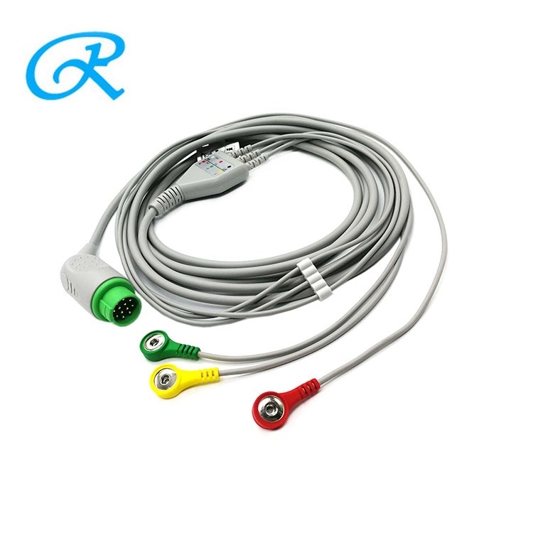 EKG 4.0 Banana Plug Adapter 5 lead ECG cable Clip Style For Medical