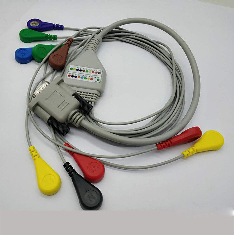Shidaishuma Snap Holter ECG Cable Monitor For Patient AHA Shandard 91cm Length