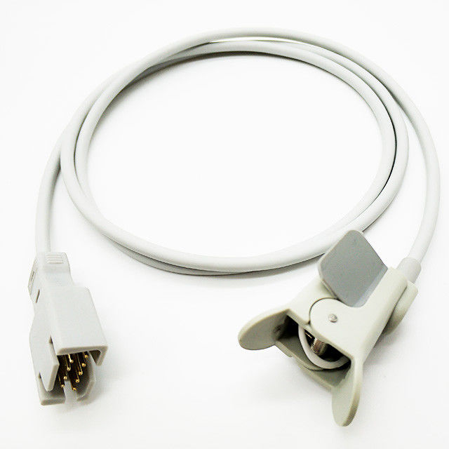  Tech  Durable Monitor SPO2 Sensor Finger Clip 1.1M Length DP9 Pin Connector Proximal