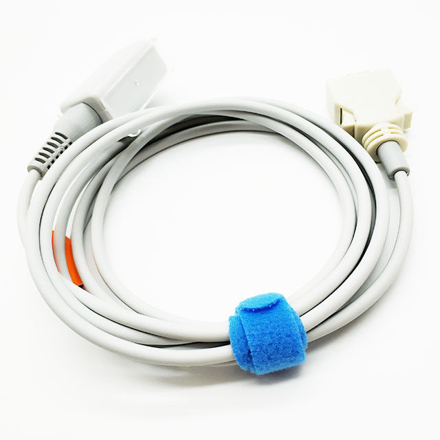 Gray  Spo2 Cable For Surgical Supplies , High Performance Spo2 Adapter Cable