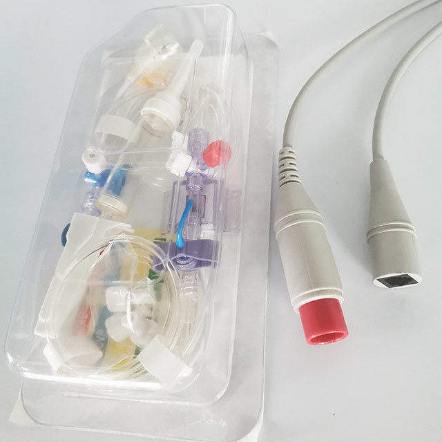 White PVC Disposable Pressure Transducers For Abbott 6 Months Warranty