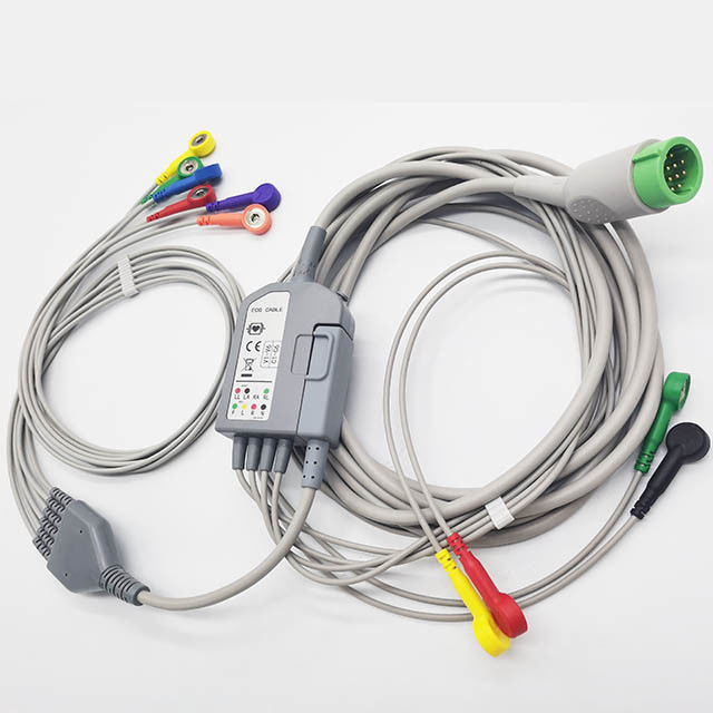 MDT Physio Control Snap Connector Proximal 10 Lead Ecg Cables