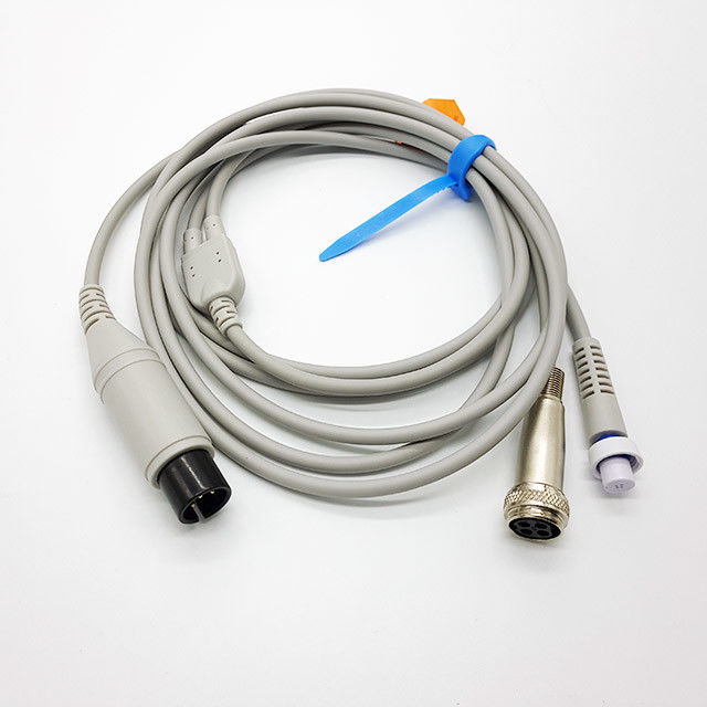 TPU Medical Cardiac Output Lead 6 Pin Ecg Electrode Cable