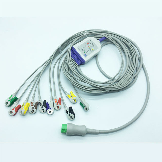 Round 12 Pin IEC Snap Connector Mindray EKG Cables