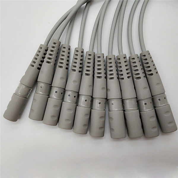 Latex Free Banana To Grabber 10 Leads EKG Adapter Cable