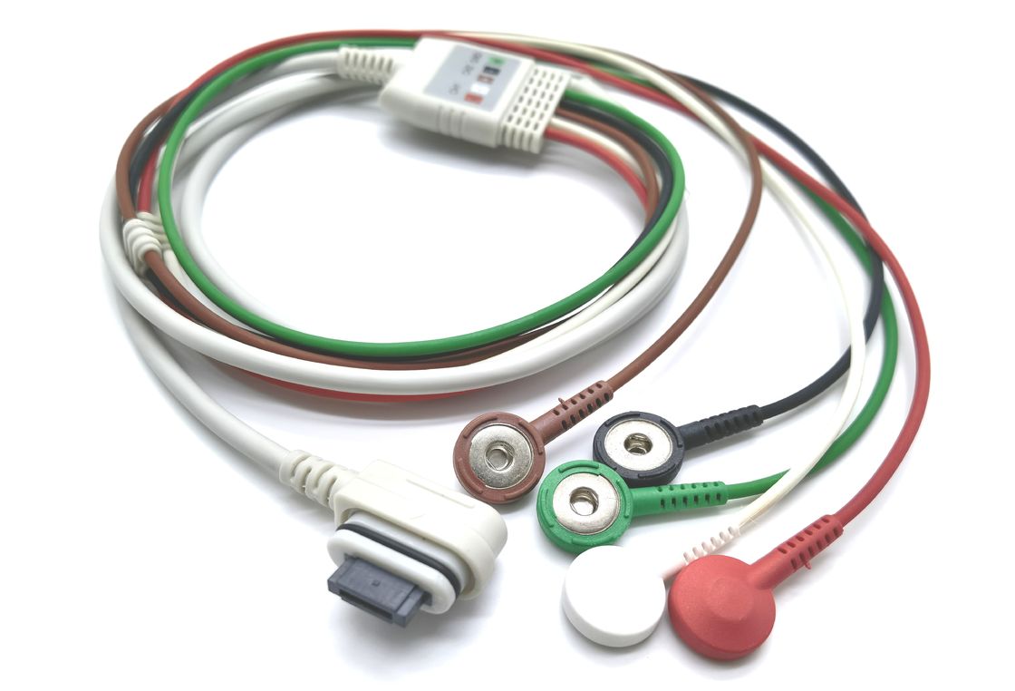 GE SEER Light 5 7 10 Leads IEC/AHA Snap/Clip type Holter ECG Cable