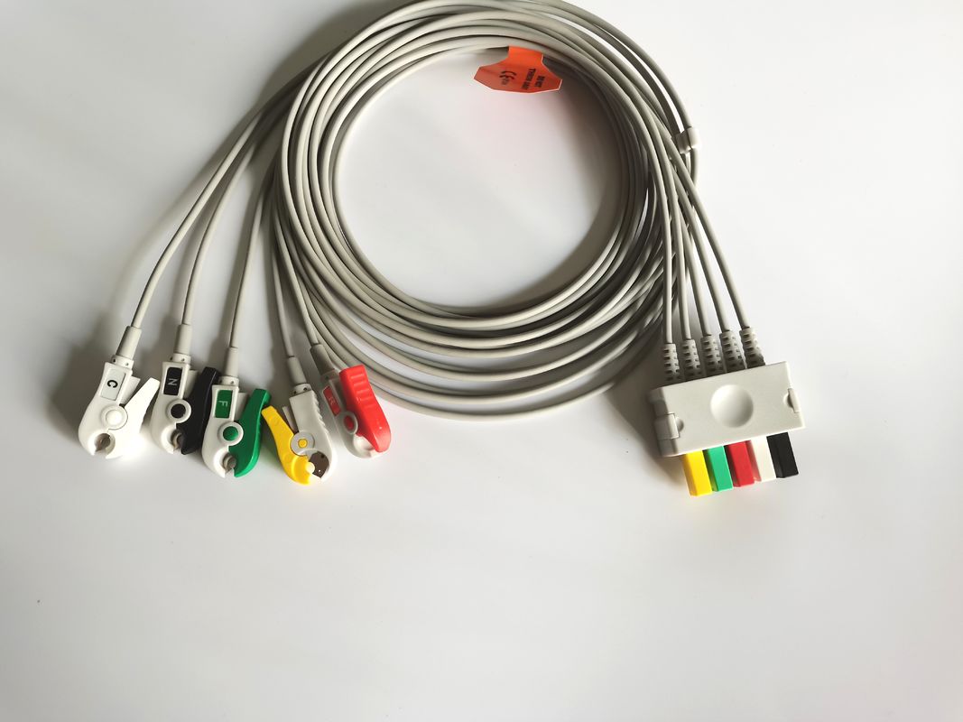 IEC AHA 1.2m Length ECG Clip Leadwires Siemens Drager 3/5