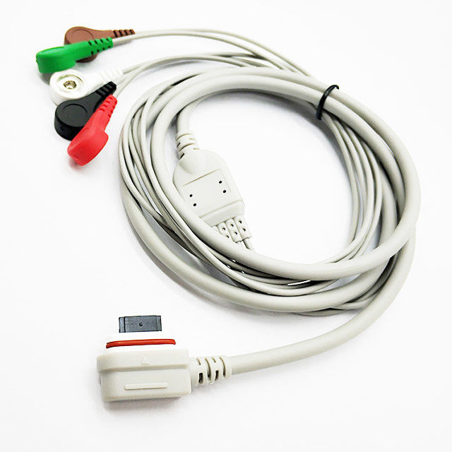 IEC AHA Snap Clip Holter ECG Cable GE SEER Light 5 7 10 Leads