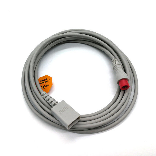 Male 4 Pin Connector 3.5m IBP Cable Compatible With Biolight To Utah