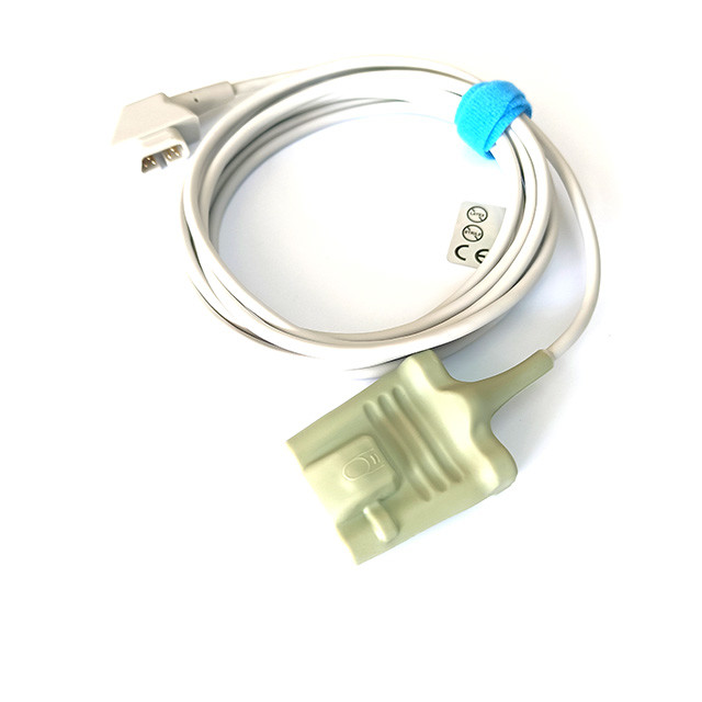 CE&ISO13485 CSI Monitor Spo2 Sensor Adult Soft Tip 3m Long 6PIN