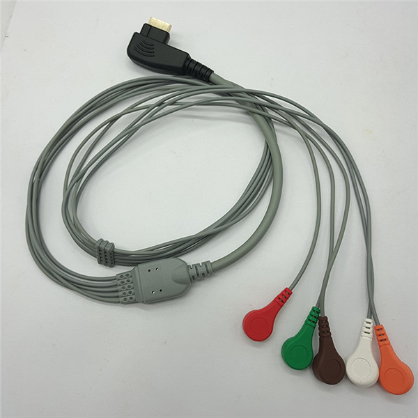 Leadwires Electrode Snaps , One Piece Holter Monitor parts DMS 300 Series