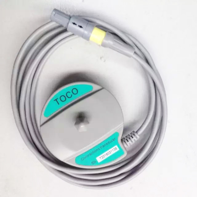 Comen TOCO Fetal Monitor Transducer 4 Pin Connector Single Notch