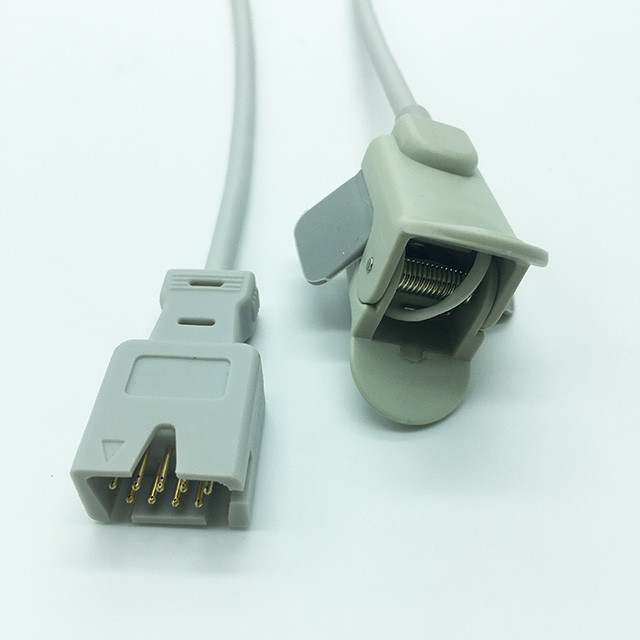 TPU Spo2 Adapter Cable Pediatric Finger Clip 1.1 Meter Masimo Compatible