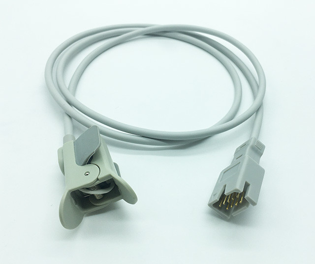TPU Spo2 Adapter Cable Pediatric Finger Clip 1.1 Meter  Compatible