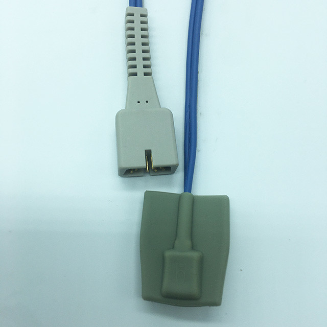 Pediatric Soft Tip Finger Clip Spo2 Sensor 1.1 Meter 7 Pin Non Oxima TPU Cable