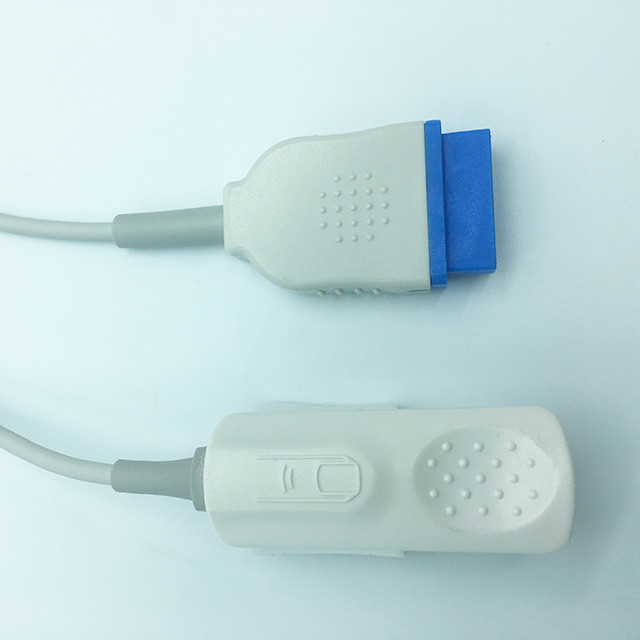GE Adult Finger Clip Nellco Spo2 Sensor 3 Meter Cable 11 Pin Marquette Compatible