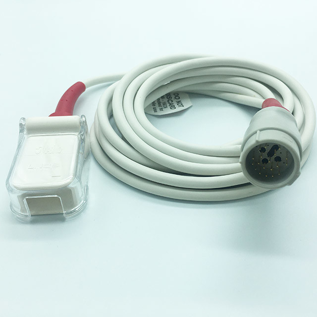 Reusable Monitor SPO2 Sensor Probes Adult Finger 3 Meter 19 Pin For 